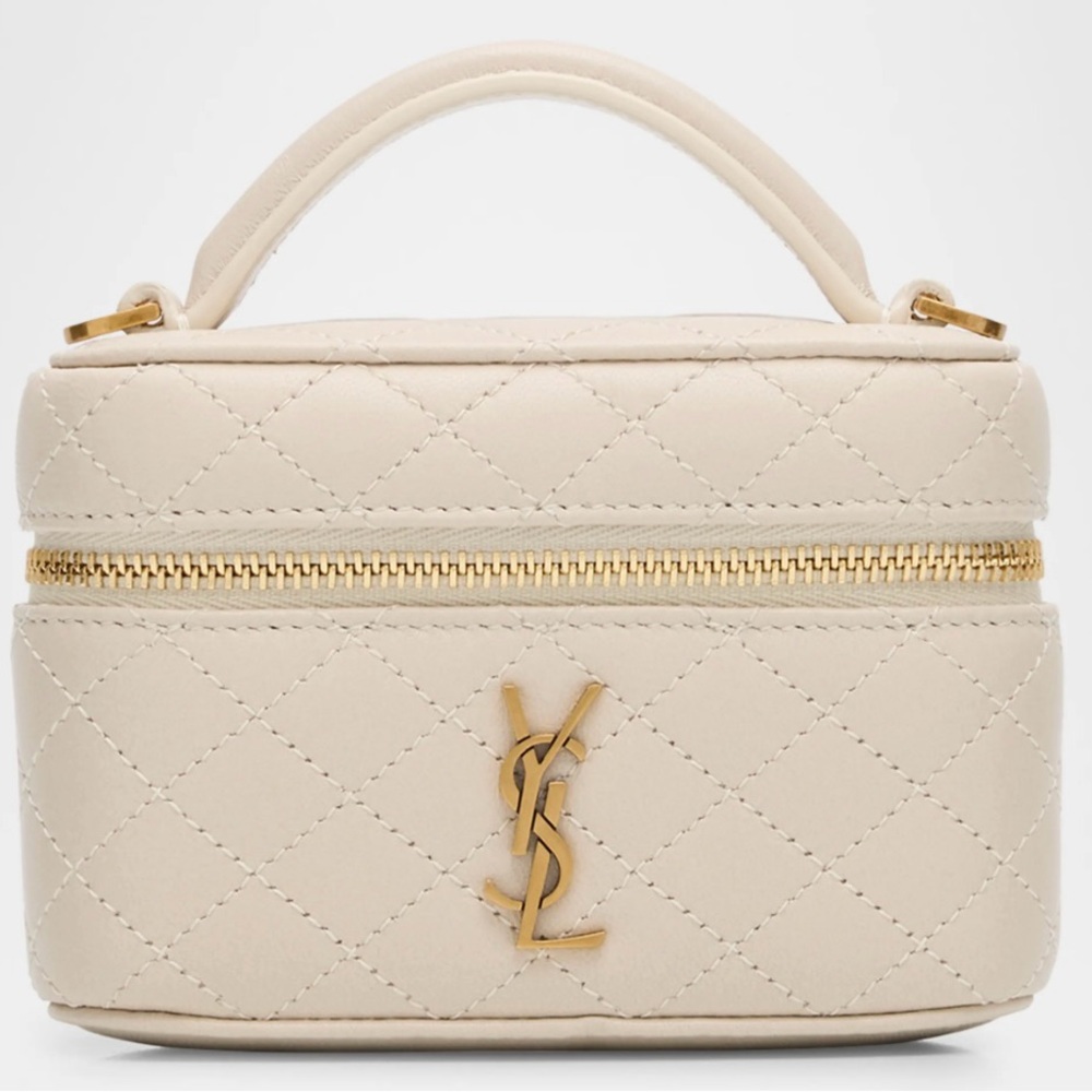 Yves Saint Laurent Cream Quilted Women's Bag